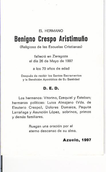 Benigno Crespo Aristimuño