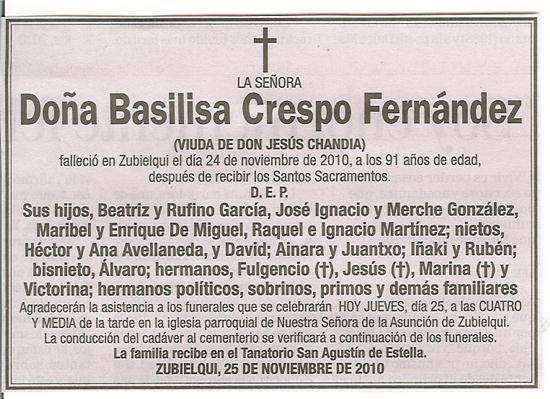 Basilisa Crespo Fernández