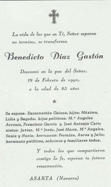 Benedicto Díaz Gastón