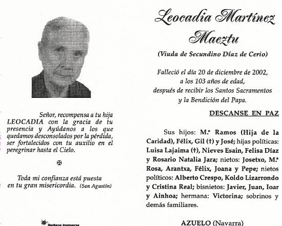 Leocadia Martínez