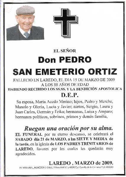 Pedro San Emeterio (E)