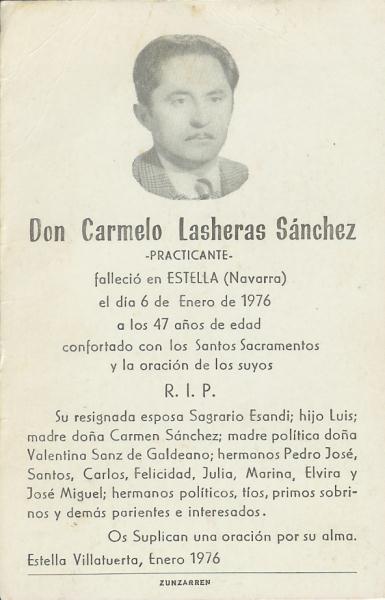 Carmelo Lasheras Sánchez