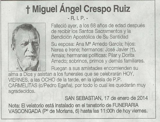 Miguel Angel Crespo Ruiz
