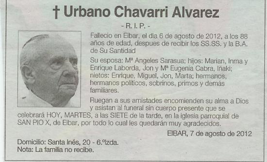 Urbano Chavarri Alvarez