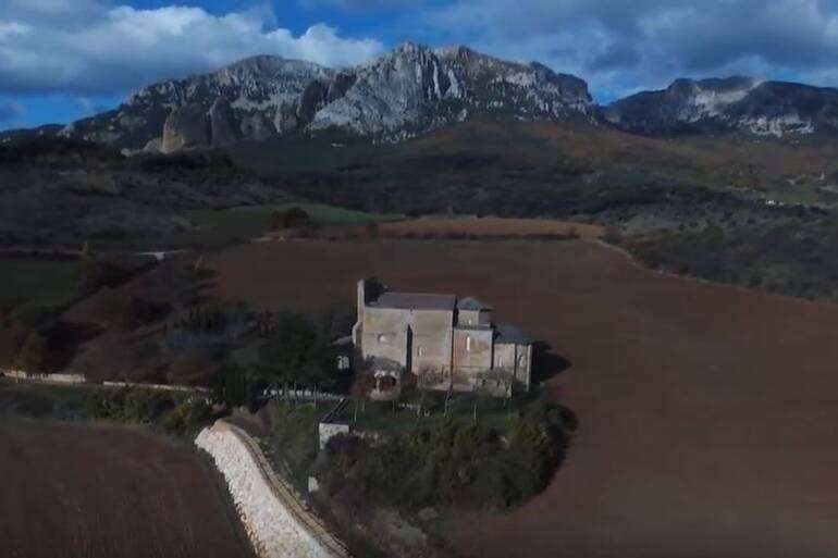 Monasterio de Azuelo a vista de dron